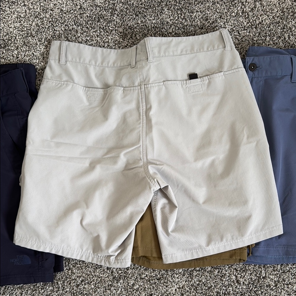 The North Face Men's Flat Front Shorts - Navy, Light Gray, Brown, Blue - Picture 4 of 4